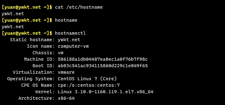 hostname