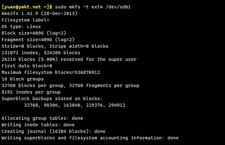 mkfs